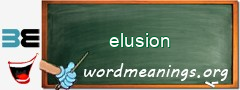 WordMeaning blackboard for elusion